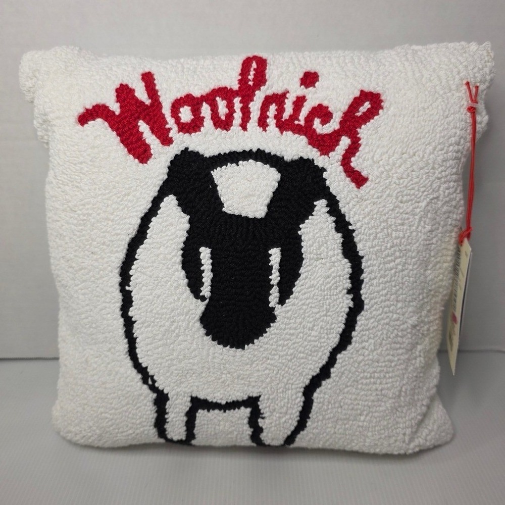 Woolrich Toss Pillow 14x14 White New 335007931 Fluffy‎ Well Made Throw Pillow